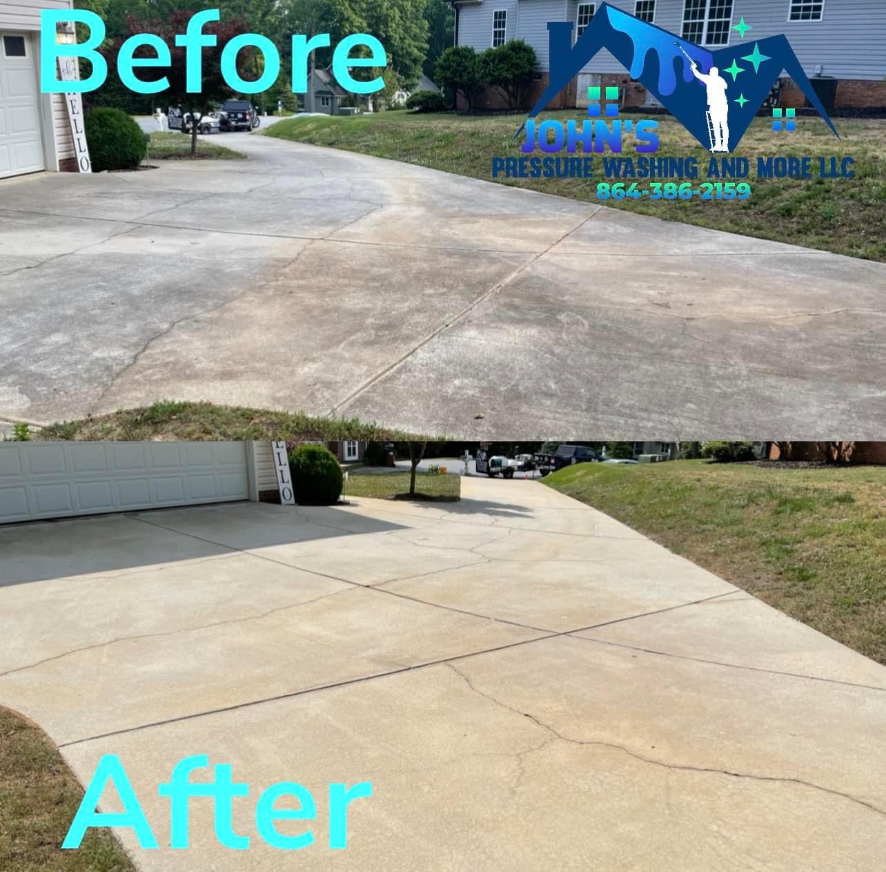 House Wash, Roof Wash, Gutter Cleaning, Gutter Brightening, & Driveway Cleaning in Easley, SC Image